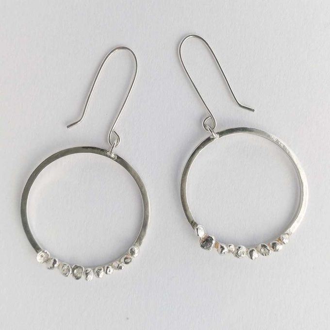 jewellery maker, jewellry unique, jewellery design, jewellery silver earrings, handmade in Scotland, recycled ecofriendly jewellery jewellery making, rustic silver, dangle earrings