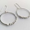 jewellery maker, jewellry unique, jewellery design, jewellery silver earrings, handmade in Scotland, recycled ecofriendly jewellery jewellery making, rustic silver, dangle earrings